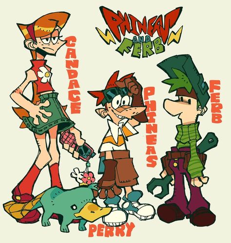 Noodle Art, Phineas E Ferb, The Noodle, Phineas Y Ferb, 강아지 그림, Swag Art, Wow Art, Cartoon Character Design, Cute Art Styles