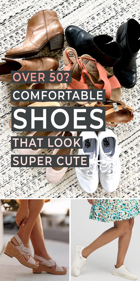 I’ve been on a quest for the last 3-4 years to find comfortable shoes for older women that don’t hurt, but still look super cute. Because we ladies over 50+ do not deserve to relegate our sense of style and expression, just because our feet hurt! Check out what I have found! #womenover50 #midlifewomen #beamiddlegirl #womenoverfifty #fashionforwomenover50 #shoesforwomenover50 Comfy Shoes For Women, Shoes For Older Women, Comfy Dress Shoes, Stylish Comfortable Shoes, Comfortable Stylish Shoes, Trendy Womens Shoes, Orthopedic Shoes, Cute Flats, Most Comfortable Shoes