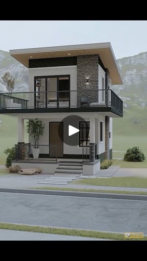 Condo Style House, 100sqm House Design Floor Plans 2 Storey, 30sqm House Design 2 Storey, Small 2 Storey House Design Modern, House Bungalow Design, 2 Storey Small House Design, House Design With Balcony, 3 Storey House Design Modern, Modern Two Storey House Design