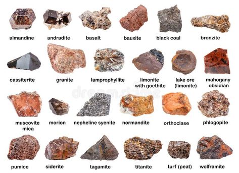 Rock Identification Pictures, Brown Gemstones, Geology Rocks Mineral, Raw Gemstones Rocks, Mineral Identification, Rock Identification, Rock And Minerals, Gemstones Chart, Rock Tumbler