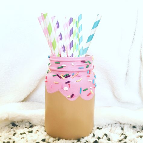 Featured Etsy Products - Decorations, Favors, Invites Birthday Themes For Teens, Trendy Birthday Themes, Ice Cream Mason Jars, Diy Hanging Shelves, Donut Birthday Parties, Ice Cream Birthday Party, Diy Ice Cream, Diy Jar Crafts, Wine Bottle Diy Crafts