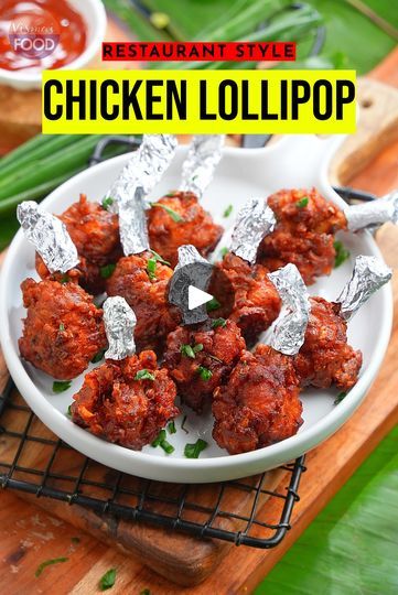 Schezwan Chutney, Chicken Appetizer Recipes, Chicken Lollipop, Chicken Starter Recipes, Lollipop Recipe, Crispy Chicken Recipes, Chicken Lollipops, Chicken Appetizers, Soya Sauce