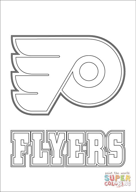 Philadelphia Flyers Logo coloring page | SuperColoring.com Phillies Coloring Page, Philly Tattoo Ideas Philadelphia, Phillies Svg Free, Philadelphia Flyers Tattoo, Philadelphia Flyers Aesthetic, Philadelphia Phillies Svg Free, Flyers Philadelphia, Philadelphia Flyers Logo, Baseball Coloring Pages