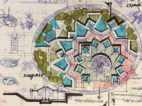 Radial Landscape Design, Site Plan Design, Resort Design Plan, Landscape Architecture Plan, Landscape And Urbanism Architecture, Architecture Blueprints, Landscape Design Drawings, Urban Design Concept, Landscape Architecture Drawing