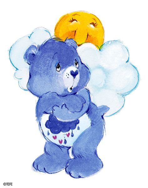 Care Bears: Grumpy Bear and the Sun Bear Species, Care Bears Vintage, Care Bear Party, Baby Hug, Care Bears Cousins, Cool Baby, 80s Cartoons, Bear Birthday, American Greetings