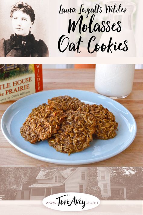 Pioneer Themed Food, Laura Ingalls Wilder Recipes, Pioneer Recipes Authentic, Little House On The Prairie Recipes, Prairie Recipes, Recipes From Books, Pioneer Foods, Old Fashioned Molasses Cookies, Pioneer Recipes