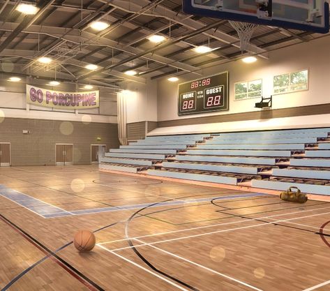 School Basketball Court, Tokyo School, Cafeteria Table, Wattpad Background, Episode Interactive Backgrounds, Bola Basket, Gyeongju, School Basketball, New York School