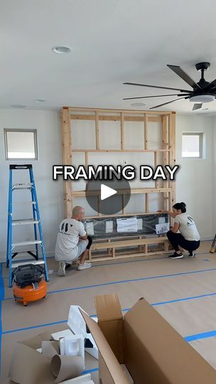 14K views · 523 reactions | Framing for this built-in electric fireplace media wall is up!  Follow to see how this all turns out.  Next up, drywall, floating shelves and a lime wash finish!
.
DM for a quote!  Arizona only.
.
#builder #framing #accentwall #designideas #inspiration #fireplace #mediawall #beforeandafter #livingroomdesign | Accent Wall Designs Electric Fireplace Wall Framing, Fireplace Wall Inspiration, Fireplace Media Wall, Electric Fireplace Media, Media Electric Fireplace, Built In Electric Fireplace, Electric Fireplace Wall, Lime Wash, Accent Wall Designs