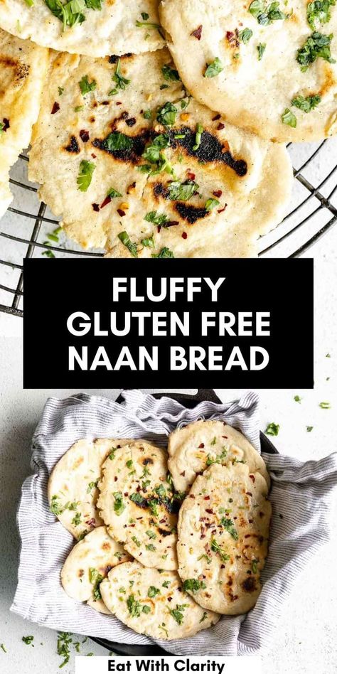 Naan Meals, Healthy Naan, Gluten Free Naan Bread Recipe, Paleo Naan, Gluten Free Bread Recipe Easy, Gluten Free Naan Bread, Easy Naan, Gluten Free Naan, Naan Bread Recipe