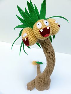 Musings of an Average Mom: Free Pokemon Crochet Patterns Alolan Exeggutor, Pokemon Amigurumi, Pikachu Crochet, Pokemon Crochet, Pokemon Crochet Pattern, Crochet Free Patterns, Crochet Pokemon, Pokemon Pattern, Pokemon Craft