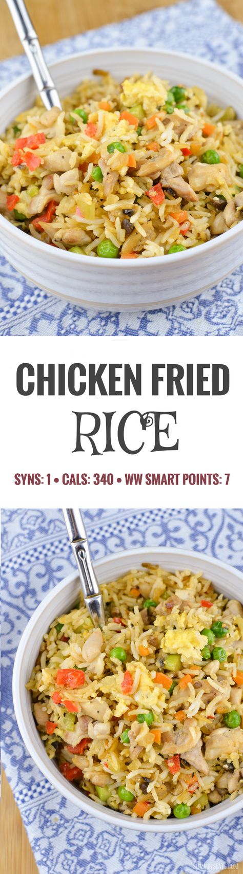 Syn Free Food, Course Ideas, Weight Watchers Chicken, Resep Diet, Fast Recipes, Spring Onions, Gluten Free Rice, Chicken Fried Rice, Chicken Fried