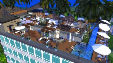 Lounge Sims 4 Cc, Sims 4 Bar Cc Patreon, Lounge Sims 4, Sims 4 Bar Lot, Sims 4 Rooftop Lounge, Sims 4 Lounge, Sims 4 Dive Bar, Stargazer Lounge Sims 4, Sims 4 Cc Restaurant Lots