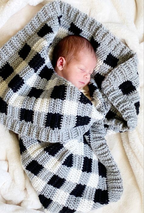 Free crochet pattern with easy to read instructions. Newborn Blanket Crochet Pattern Free, Modern Crochet Baby Blanket Patterns Free, Tartan Baby Blanket Crochet, Afgan Pattern Crochet, Baby Boy Blankets Crochet Free, Crochet Baby Blanket Free Pattern Boy Granny Squares, Boy Baby Blankets, Crochet Blankets For Baby Boys, Boys Baby Blanket Crochet