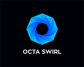 octa swirl Logo design - Great Octa swirl concept suitable for many types of businesses.<br /><br />Name and colors can be changed for free. Price $300.00 Octagon Logo Design, Swirl Logo, Brand Logo, Swirl, Gaming Logos, Logo Design, Branding, For Free, Graphic Design