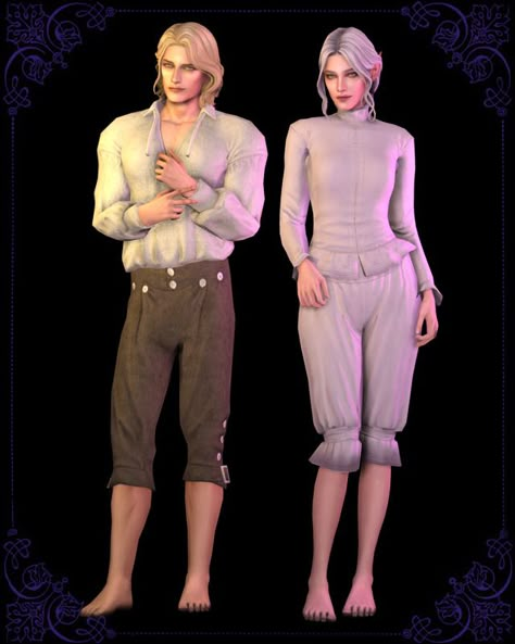 Medieval undergarment Victorian Clothing Male, Victorian Pants, Cc For Sims 4, Ruined Clothes, Medieval Outfit, Sims 4 Decades Challenge, Sims Medieval, The Sims 4 Skin, Sims 4 Anime