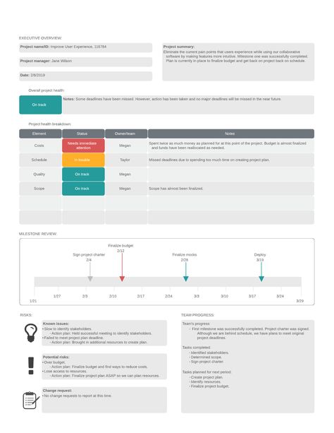 Report Dashboard, Status Report Template, College Essay Topics, Executive Summary Template, Project Status Report, Essay Format, Agile Project Management, Project Management Templates, Software Projects