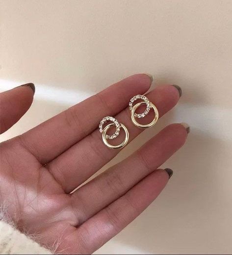 Geometric Hoop Earrings, Zircon Earrings, 18k Gold Earrings, Geometric Studs, Womens Earrings Studs, Mini Studs, Retro Earring, Sparkly Earrings, Wedding Bridal Jewellery