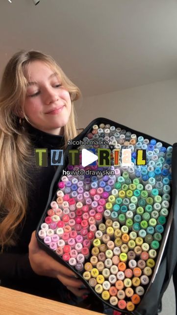 Femke on Instagram: "marker tutorial - pause to see the colour names ⭐️ save for later and let me know what other tutorials you want to see - my markers are from @Ohuhuart , use code 'Femke' at @becreativeshop_nl for a discount :) #art#artist#drawing#arttutorial#instaart#arttips#markers#sketch#alcoholmarkers#ohuhumarkers#diy" Art With Markers Ideas, Art With Highlighters Markers, Marker Drawing Ideas Creative, Drawings With Alcohol Markers, Alcohol Markers Art Ideas, Alcohol Marker Drawings, Alcohol Markers Art, Color Markers Art, Marker Tutorial