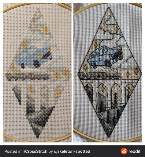 Cross Stiching Ideas, Cross Stitch Art Pattern, Cross Stitch Harry Potter, Knot Embroidery, Embroidery Video, French Knot Embroidery, 카드 디자인, Tag Ideas, French Knots