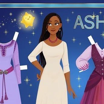 Cory Jensen on Instagram: ""So I make this wish- to have something more for us than this." I'm so excited to see Disney's Wish this week! I made a paper doll of the heroine Asha and her pet goat Valentino. @arianadebose has such a beautiful voice and I can’t wait to find out the story! What is your wish? Three of the new outfits are based on concept art by @britsketch @grizandnorm and @bschwaby the left gown on the second page is my own design- no spoilers! 🌟💜🐐✨ #asha #disneywish #wish #arianadebose #alantudyk #paperdolls #paperdollsbycory #illustration #disney #disneyanimation" Wish Concept Art, Asha From Wish Hairstyle, Wish Concept Art Disney, Wish Asha Concept Art, Disney Wish Movie, Wish Disney Film, Wish Disney Asha Concept Art, Pet Goat, Character Sheets