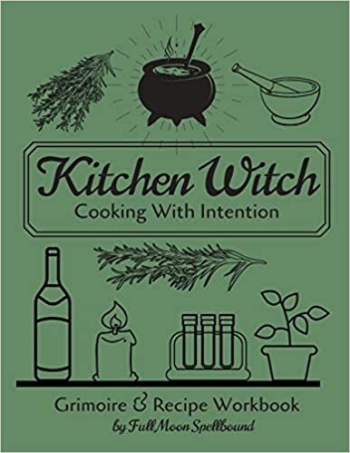 Kitchen Witch: Cooking With Intention: Grimoire and Recipe Workbook To Document Your Favorite Spells & Recipes For Hearth & Home: Full Moon Spellbound: 9781712897911: Amazon.com: Books Witch Cookbook, Spelt Recipes, Recipe Paper, Kitchen Witchery, Indian Kitchen, Hearth And Home, Promote Book, Kitchen Witch, Mortar And Pestle