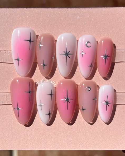 Fake Nails For Kids, Cartoon Nail Designs, Uñas Aesthetic, Aura Nails, New Nail Art Design, Aurora Nails, Art Deco Nails, Beauty Hacks Nails, Nail Designs Tutorial