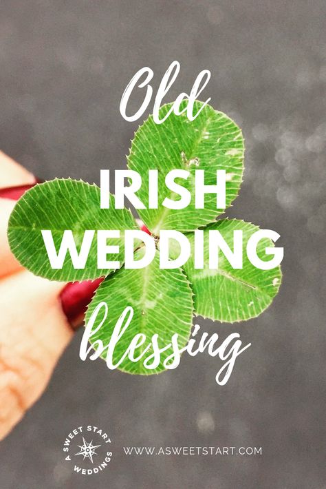 As a professional wedding officiant, I hear some of the most beautiful wedding readings! I thought I'd share this Irish Blessing with you, because it’s one of my favorites. It's very sweet, meaningful and timeless! I’m sure you've heard parts of it before, but here it is in its entirety. Irish Wedding Toast, Vows Examples, Personal Wedding Vows, Irish Wedding Blessing, Vow Ideas, Ceremony Readings, Small Private Wedding, Wedding Prayer, Vows Wedding