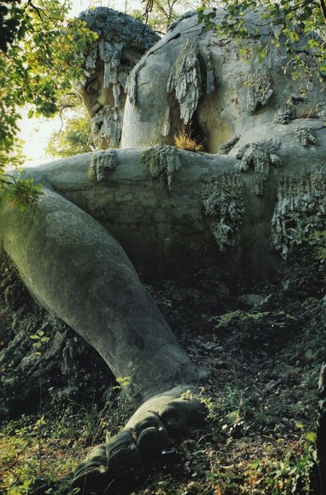 Villa Demidoff Park, Florence, Italy - statue of a Guardian Colossus Toscana Italia, The Grass, A Rock, Oh The Places Youll Go, Abandoned Places, Albania, Slovenia, Romania, Bulgaria