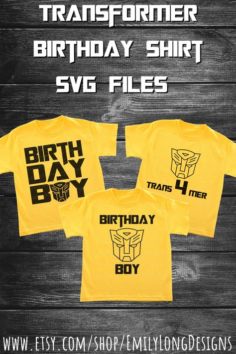 Transformers Rise Of The Beast Party, Transformers Birthday Shirt, Transformer Birthday Shirt, Diy Transformers Party Ideas, Bumble Bee Transformers Birthday Party, Bumblebee Transformers Birthday Party, Transformer Birthday Party Ideas, Transformers Birthday Decorations, Transformers Svg