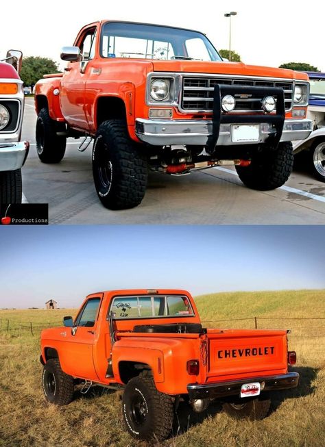 Cool trucks Chevy Stepside, Chevy 4x4, Nice Trucks, 72 Chevy Truck, Vintage Pickup, Pre Runner, C10 Trucks, Lifted Chevy Trucks, Chevy Pickup Trucks