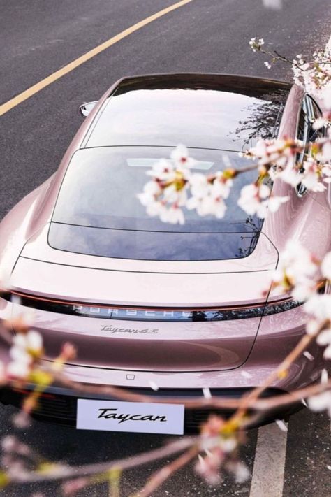 Sakura Season, Shopping Wishlist, Porsche Taycan, Girly Car, Porsche Gt3, Whatsapp Wallpaper, Fancy Cars, Pink Car, Classy Cars