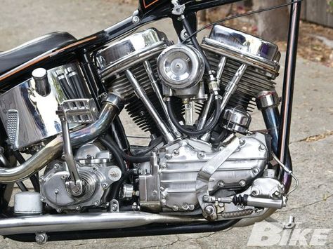 1957 Harley-Davidson FL Panhead | Born Again | Hot Bike Zippo Harley Davidson, Harley Davidson Engines, Old School Motorcycles, Harley Davidson Trike, Old School Chopper, Triumph Motorcycle, Harley Davidson Panhead, Motos Harley, Bike Magazine