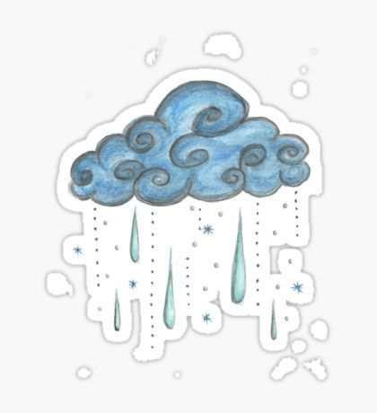 Cloud Sticker Rain Sticker, Stickers For Notebooks, Cloud Sticker, Stickers For Phone, Cloud Stickers, Kindle Stickers, Red Icons:), Edit Ideas, Stickers For Sale