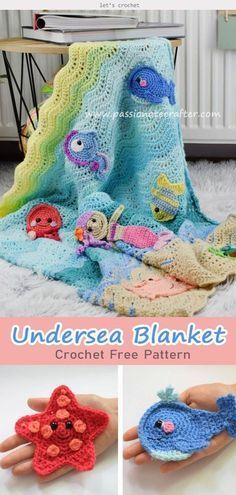 Undersea Sweetness Appliques Baby Blanket Crochet Free Pattern 🥰 Elevate Your Designs - Save This Pin, Then Visit Our Site crochet applique heart patterns free, crochet applique hedgehog, crochet applique hats, crochet applique hot air balloon, crochet applique house pattern, crochet applique ideas, crochet applique ice cream, crochet applique insects, crochet ice cream cone applique pattern free, crochet applique free pattern, crochet applique easy Baby Blanket Crochet Free Pattern, Crochet Applique Patterns Free, Kids Blanket, Colorful Baby, Animal Blanket, Crochet Turtle, Pattern Knitting, Manta Crochet, Crochet Patterns Free Blanket