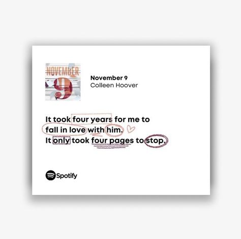 November 9 Aesthetic Quotes, November 9 Fanart, November 9 Quotes, November 9 Book, November 9 Aesthetic, November 9 Colleen Hoover, Colleen Hoover Quotes, Amused Quotes, November Quotes