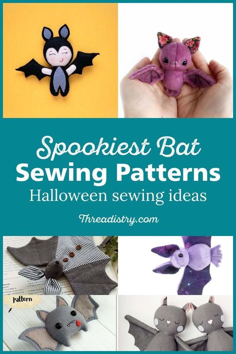 Stuffed Bat Sewing Pattern Free, Bat Lovey Sewing Pattern Free, Cute Bat Decor, Bat Toy Sewing Pattern, Bat Lovey Pattern, Bat Lovey Sewing Pattern, Halloween Sewing Patterns Free, Bat Diy Decoration, Spooky Sewing Projects