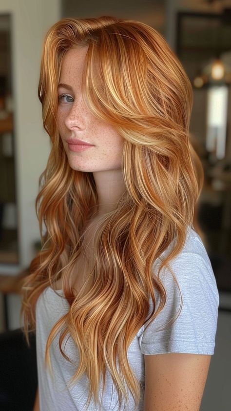 Unique Hair Color Ideas for Dark Hair | Elevate Your Look - Summer Hair Ideas Trendy Summer Hair Color 2024, Dark Strawberry Blonde Hair, Cap Hairstyles, Dark Strawberry Blonde, Hair Rainbow, Hair Hack, Bold Hair Color, Extension Hair, Hair Color Unique