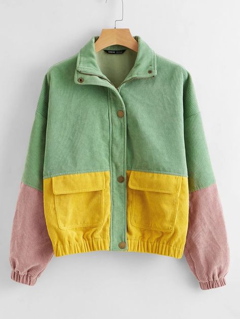 Ropa Upcycling, Color Blocking Outfits, Coats And Jackets, Knit Tees, Mode Vintage, Mode Inspiration, Handmade Clothes, Upcycle Clothes, Star Fashion