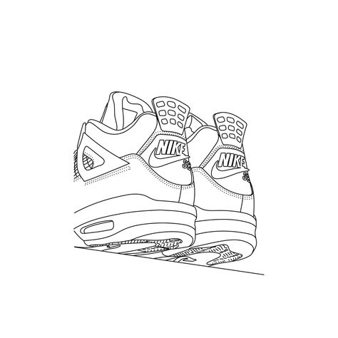 #jordan4 #jordan #pinegreen #drawing #outline #illustrator #vector #like4like Jordan 4 Drawing, Kaws Outline, Jordan 4 Pine Green, Nike Drawing, Jordan Painting, African Drawings, Brazil Team, Sneakers Sketch, Sneakers Drawing