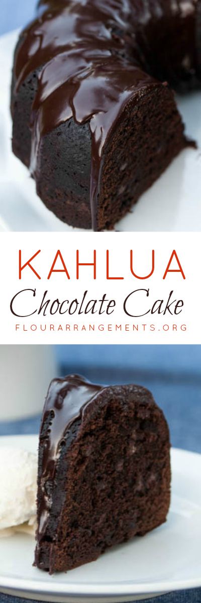 Kahlua Chocolate Cake delivers rich chocolate flavor with warm Kahlua undertones. Two recipes included -- a scratch recipe and a doctored box recipe. #bundtcake #desserts #chocolate #Kahlua Kahlua Cake Recipe, Kahlua Chocolate Cake, Chocolate Kahlua Cake, Kahlua Cake, Coconut Dessert, Torte Cupcake, Dessert Aux Fruits, Gateaux Cake, God Mat