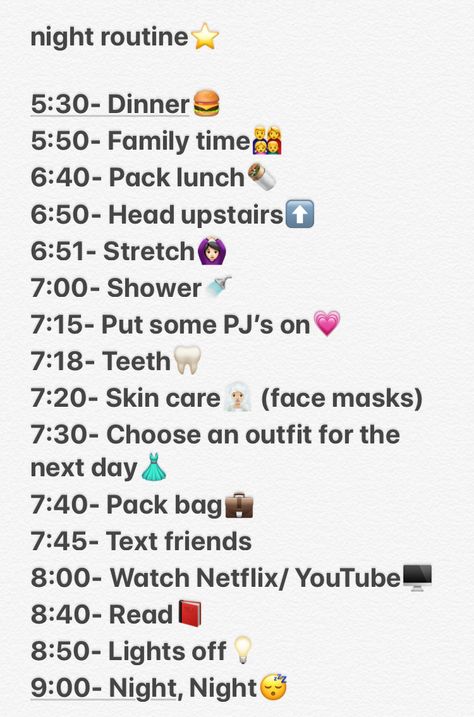 my school night routine😀 Back To School Night Routine, Evening School Routine, Glow Up Night Routine, School Night Time Routine, School Routine 6:30, That Girl Night Routine List, Summer Night Routine For Teens, Night Routine List, Summer Night Routine