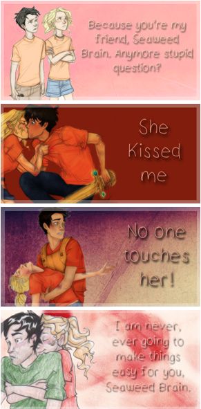 Percy Jackson + Annabeth Chase = CUTE Percabeth Percabeth Fluff, Percabeth Fanart, Percy Jackson Annabeth Chase, Percy And Annabeth, Maggie Stiefvater, Percy Jackson Fan Art, Magnus Chase, Percy Jackson Memes, Leo Valdez