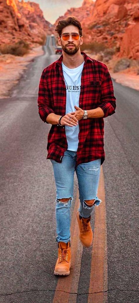 Checkered Shirt Outfit, Flannel Outfits Men, Flannel Outfits, Formal Mens Fashion, Mens Jackets Casual, Jackets Men Fashion, Winter Jacket Men, Checkered Shirt, Men Fashion Casual Outfits