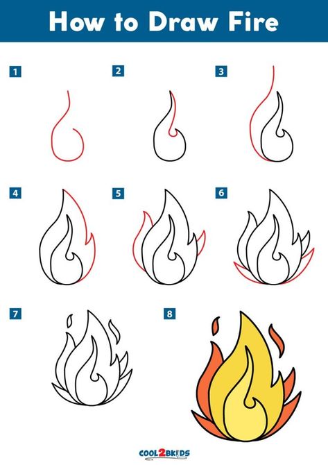 Fire Pit Drawing, How To Draw Fireworks, Pokemon Step By Step, Fire Type Pokémon, Fire Pokemon, Fire Drawing, Water Drawing, Wild Fire, Kindle Fire