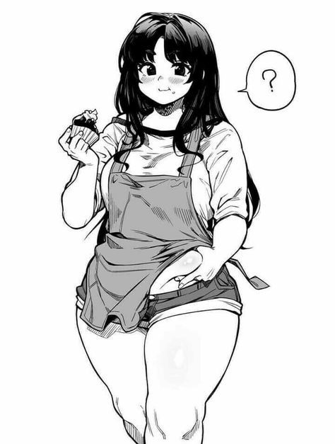 Fat Anime Characters, Plus Size Art, Art Kawaii, 캐릭터 드로잉, Body Drawing, Cute Art Styles, Anime Poses, An Anime, Cartoon Art Styles