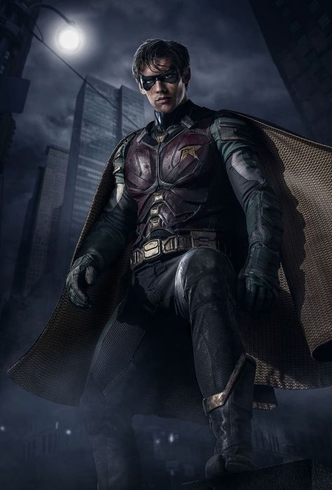 Live-Action Titans Unveils First Full-Body Photo of Robin Art Dc Comics, Titans Tv Series, Robin Dc, Univers Dc, Arte Dc Comics, Batman Universe, Dc Movies, Deathstroke, Batman Robin