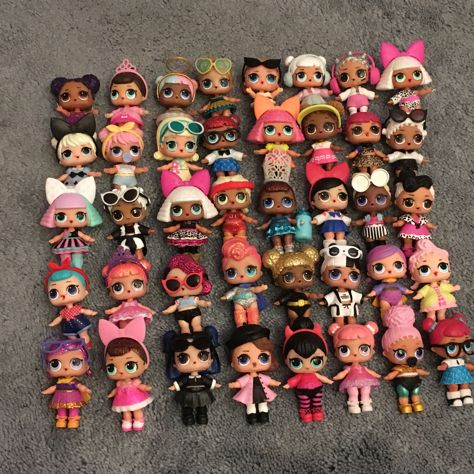 My daughter’s LOL doll collection! #lolsurprise #loldolls #mgaentertainment Lol Doll Aesthetic, Lol Doll House, Lol Toys, Shopkin Dolls, Lol Suprise, Lol Doll, Lol Surprise Dolls, Bunny Mom, Nostalgic Toys