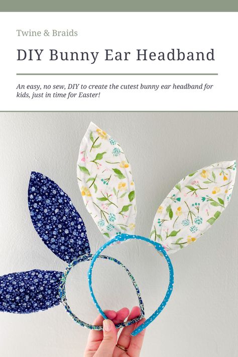 Diy Easter Bunny Ears, Diy Bunny Headband, Easter Headbands Diy, How To Make Bunny Ears, Make Bunny Ears, Bunny Headband Craft, Diy Bunny Ears Headband, Bunny Ears, Bunny Ears Headband Diy