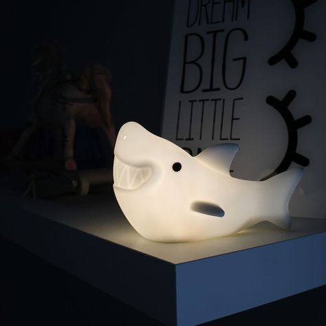 LED Touch Lamp Shark Lil Dreamers Diy Shark Room Decor, Shark Night Light, Shark Things To Buy, Shark Beanbag, Shark Lamp, Shark Merch, Shark Products, Shark Items, Top Bedroom Ideas