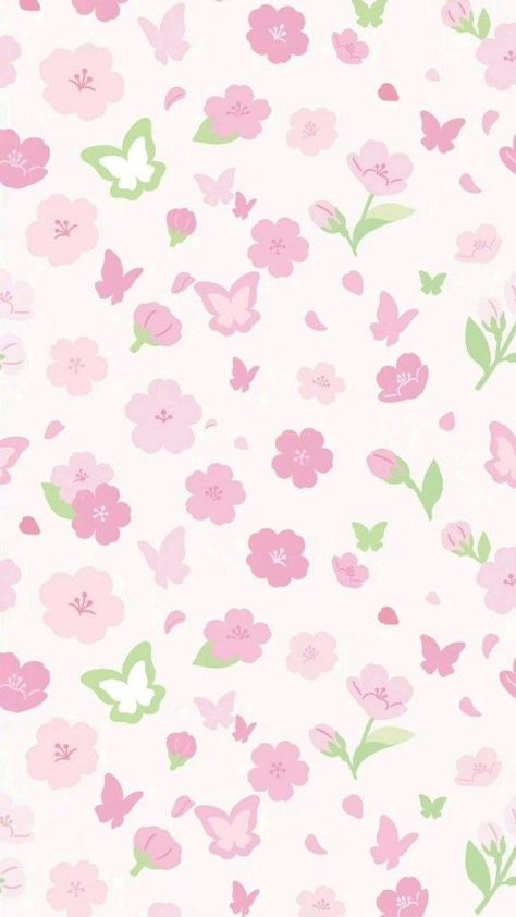 Wallpaper Iphone Floral, Spring Wallpaper Iphone, Pink Wallpaper Kawaii, Pink And Green Wallpaper, خريطة ذهنية, Cute Home Screen Wallpaper, Pink Flowers Wallpaper, Pink Wallpaper Backgrounds, Bow Wallpaper